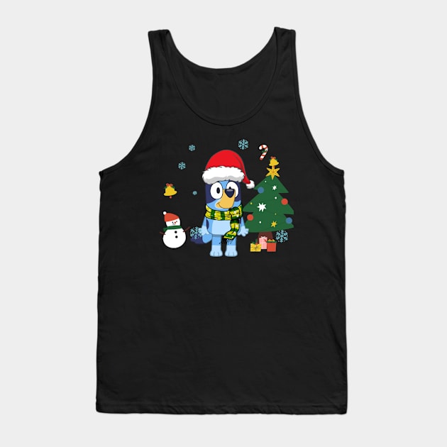 Blueys Brother And Family Merry Christmas Tank Top by Iluminater